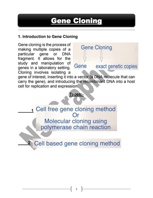 L21. techniques for selection, screening and characterization of ...