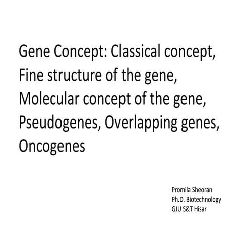 Gene concept