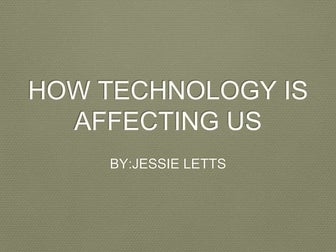How Technology affects People 