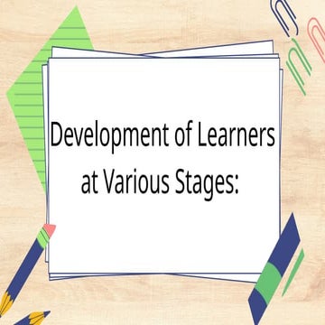 gen educ 11 - josh&jian.pptx Development of learners at various stages