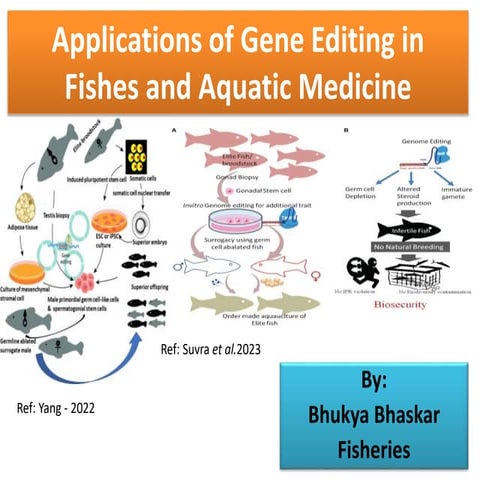 Gene Editing of Fishes and its Applications in Aquatic Medicine by B.pptx