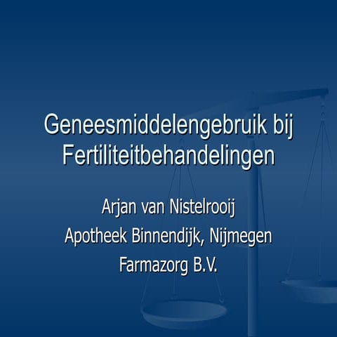 Geneesmiddelengebruik   Arjan Van Nistelrooij