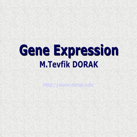 Gene expression