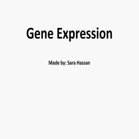 Gene expression
