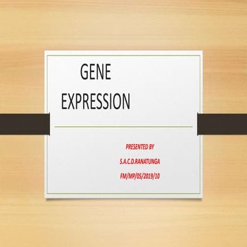 Gene expression