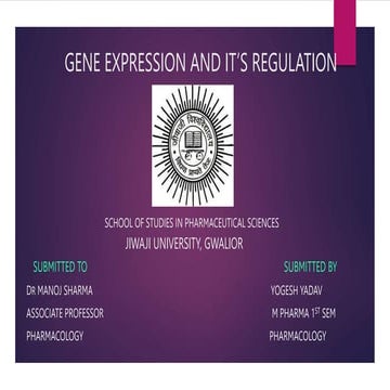 GENE EXPRESSION AND IT’S REGULATION.pptx