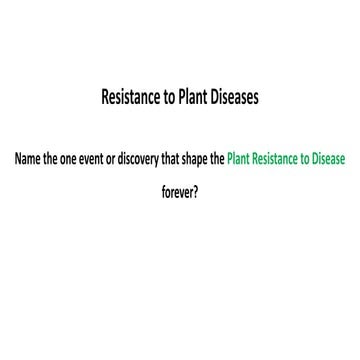 Gene for Gene Concept 