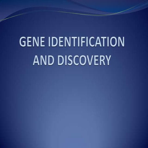 Gene identification and discovery