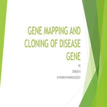 Gene mapping and cloning of disease gene