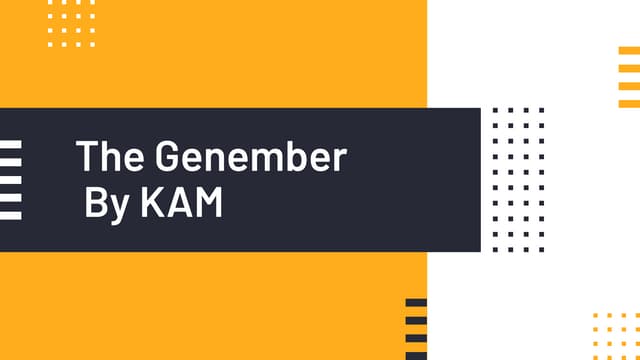 Genember - A General Quiz in September
