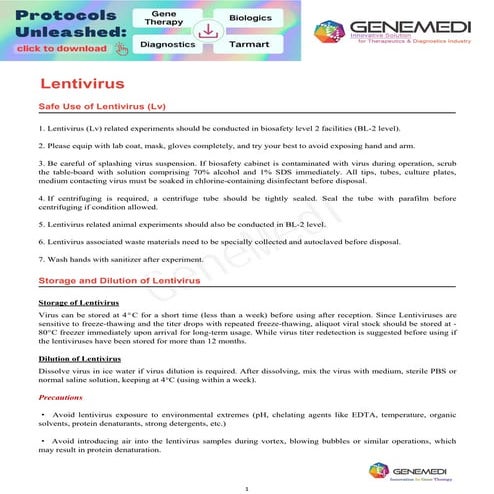 GeneMedi-Lentivirus-protocol