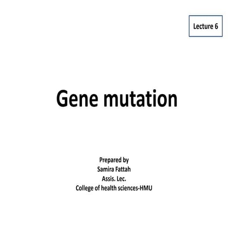 Gene mutation