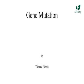 Gene mutation