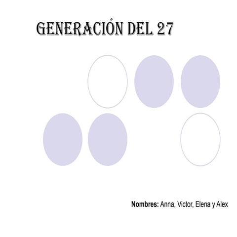 Generación del 27