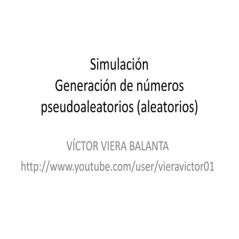 Generador de números aleatorios