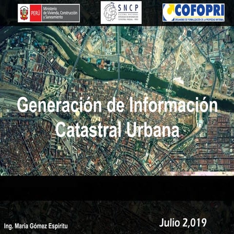 Generación de información Catastral Urbana