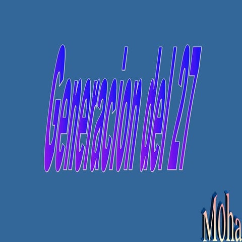 Generacion del 27