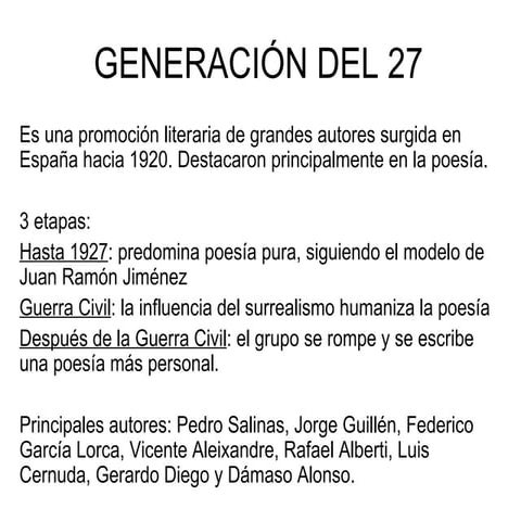 Generación del 27