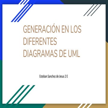 Generacion en los diferentes diagramas de uml 