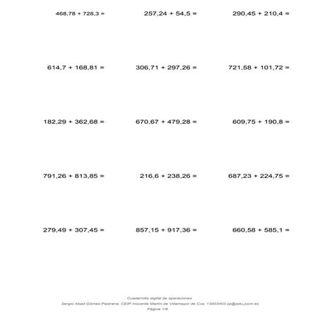 ZENBAKI HAMARTARREKIN ERAGIKETAK