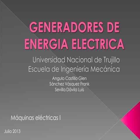 Generadores Electricos