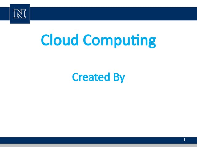 General Cloud-Copmuting for rview and add.ppt