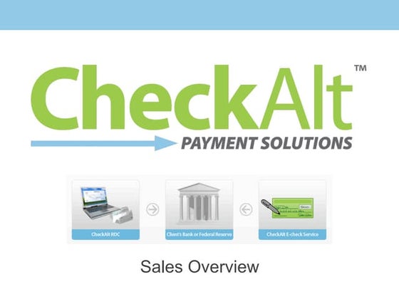 Checkalt Payment Solutions presentations