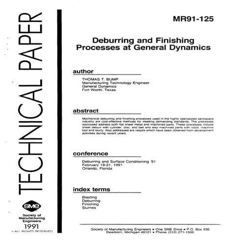General dynamics-deburr