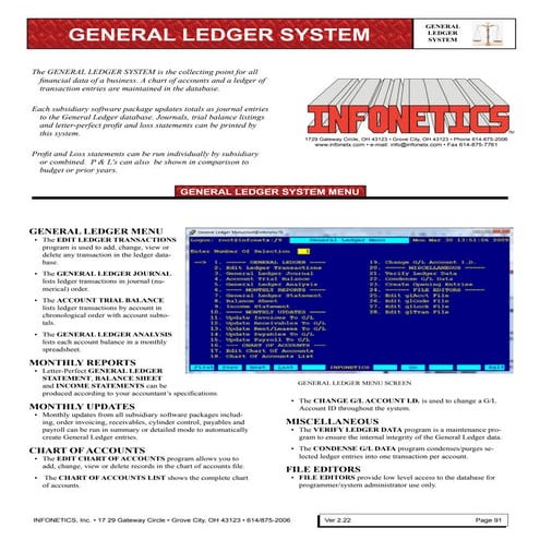 General Ledger System | PDF