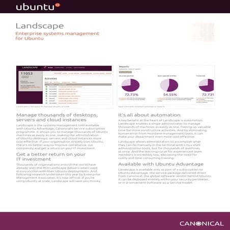 General  Ubuntu Advantage - Landscape Datasheet