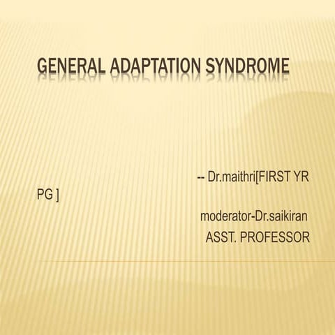 General adaptation syndrome