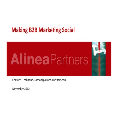 Making B2B Lead Gen Social