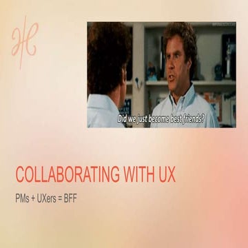Collaborating with UX