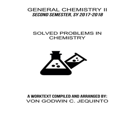 Workbook for General Chemistry II