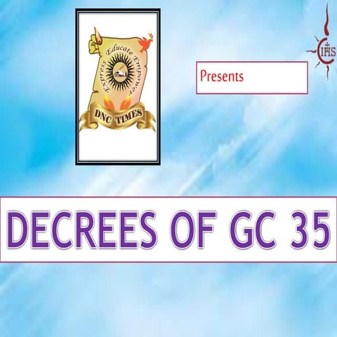General Congregation 35 | PPSX