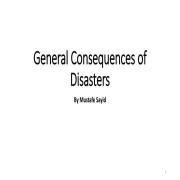 Effects Of Natural Disasters Pps