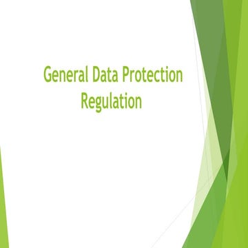 General data protection | PPT
