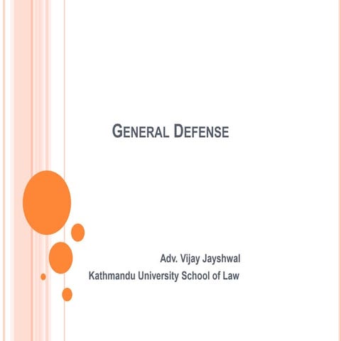 General defense