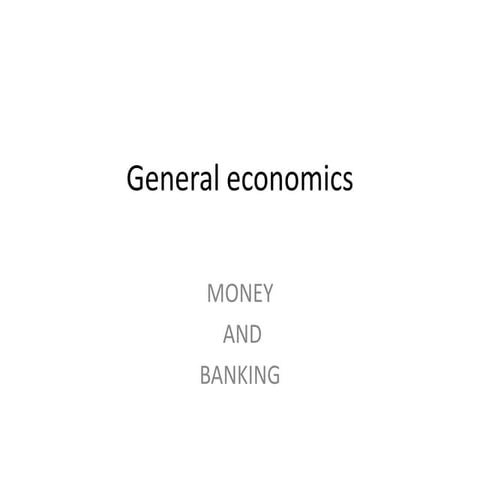General economics