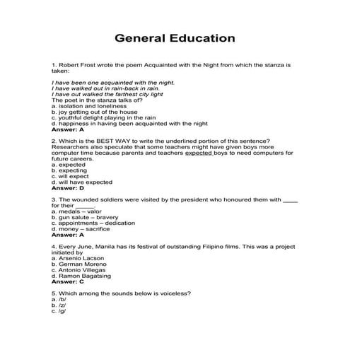 General education