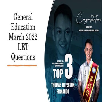 Let General Education reviewer | PDF