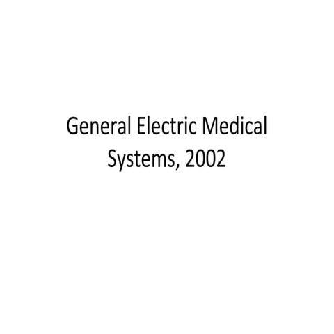 General electric medical systems, 2002