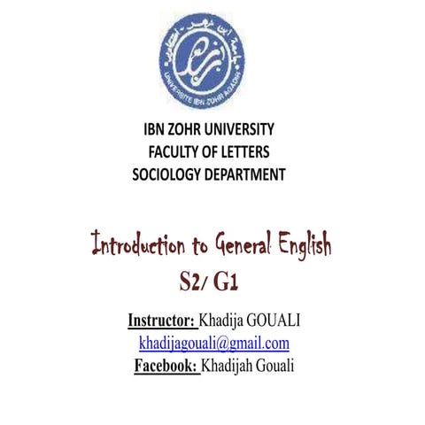 General english course session1