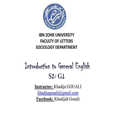 General english course session3