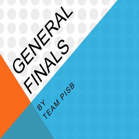 Credenz'18 General Finals PPT 
