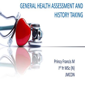 General health assessment and history taking