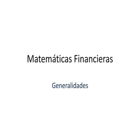 Generalidades