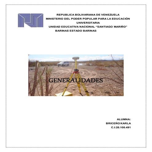 Generalidades topograficas