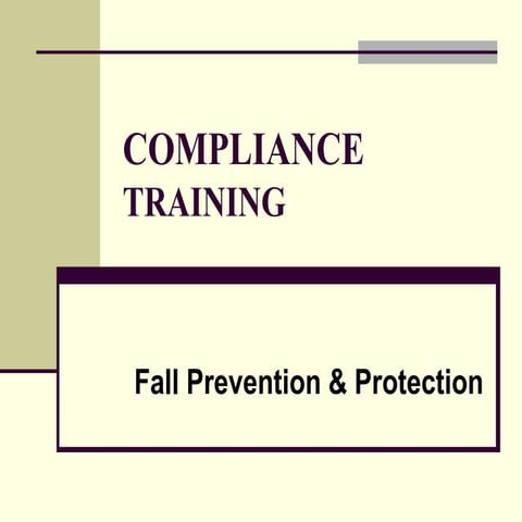 General Industry Fall Protection