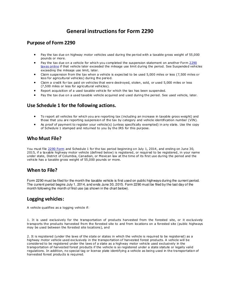 generalinstructionsforform2290 140711072942 phpapp01 thumbnail 4 jpg cb 1405063916 form 2290 instructions